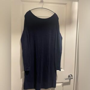 Banana Republic Size Large. Navy Blue Sweater Dress.